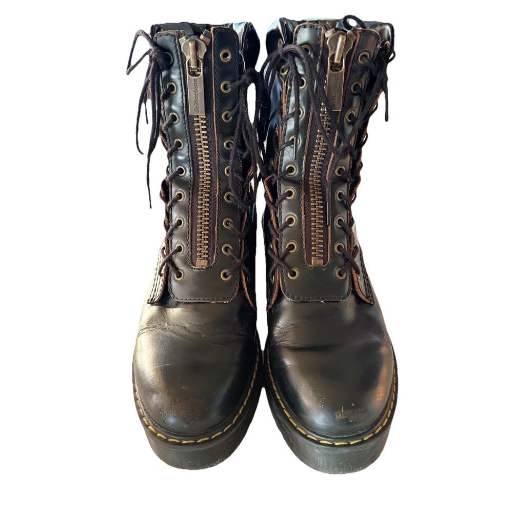Dr Martens KARMILLA WOMEN'S SMOOTH LEATHER HEELED BOOTS‎ Size 39/8